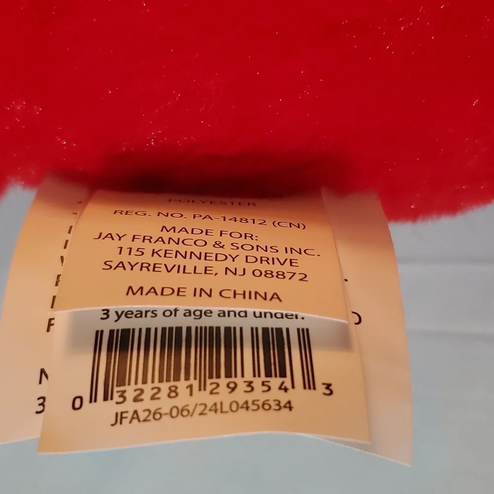 Sesame Street Red Elmo Bird Toy. Soft And Plush. New With Tags